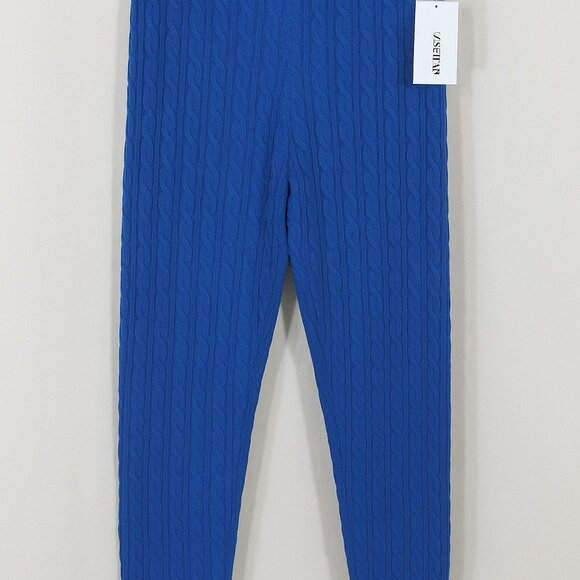 JUSTFAB Navy Cable Knit Leggings | NWT | Size Small - Picture 2 of 11